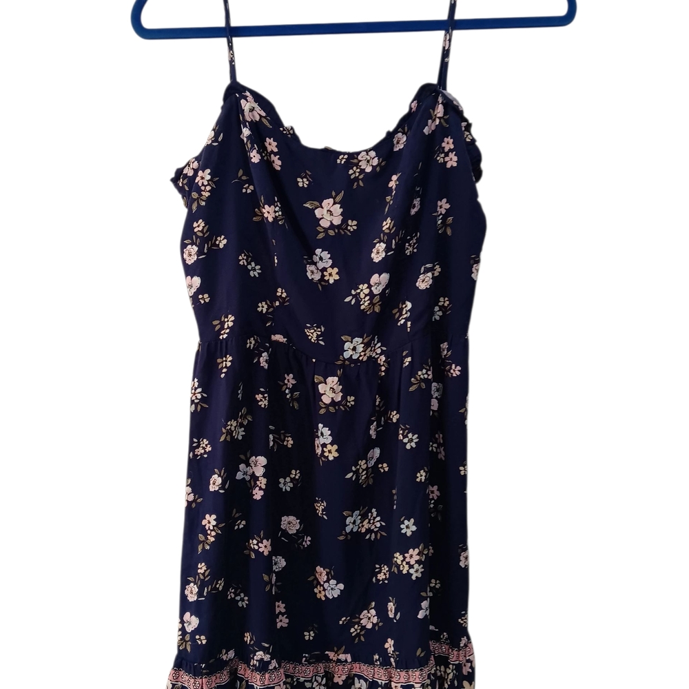 BeBop Floral Mini Dress - Navy and Pink